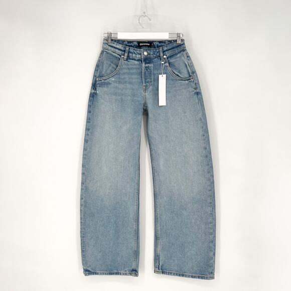 EB Denim NWT Enzo Mid Rise Barrel Jeans Women’s Size 26 Laguna Casual - Picture 2 of 8